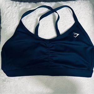Gymshark ruched sports bra.